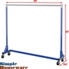 image:imageSimple Houseware Industrial Grade ZBase Garment Rack 63 W500Lb BlackBlue