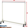 image:imageSimple Houseware Industrial Grade ZBase Garment Rack 63 W500Lb BlackGray