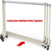 image:imageSimple Houseware Industrial Grade ZBase Garment Rack 63 W500Lb BlackGray