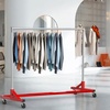 image:imageSimple Houseware Industrial Grade ZBase Garment Rack 63 W500Lb BlackRed