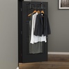 image:imageSimple Houseware Over the Door Clothes Hanging Rod SilverBlack