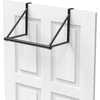 image:imageSimple Houseware Over the Door Clothes Hanging Rod SilverBlack