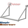 image:imageSimple Houseware Over the Door Clothes Hanging Rod SilverSilver