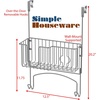 image:imageSimple Houseware OverTheDoorWallMount Ironing Board Holder ChromeChrome