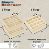 image:imageSimple Houseware Sock Drawer Organizer 3 Pack GrayBeige