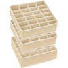image:imageSimple Houseware Sock Drawer Organizer 3 Pack GrayBeige