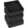 image:imageSimple Houseware Sock Drawer Organizer 3 Pack GrayBlack