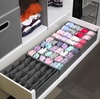 image:imageSimple Houseware Sock Drawer Organizer 3 Pack GrayDark Gray
