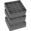image:imageSimple Houseware Sock Drawer Organizer 3 Pack GrayDark Gray