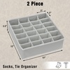 image:imageSimple Houseware Sock Drawer Organizer 3 Pack GrayGray