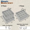 image:imageSimple Houseware Sock Drawer Organizer 3 Pack GrayGray