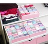 image:imageSimple Houseware Sock Drawer Organizer 3 Pack GrayPink