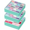 image:imageSimple Houseware Sock Drawer Organizer 3 Pack GrayTurquoise