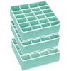image:imageSimple Houseware Sock Drawer Organizer 3 Pack GrayTurquoise
