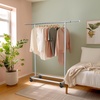 image:imageSimple Houseware Standard Rod Garment Clothing Rack SilverSilver