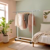 image:imageSimple Houseware Standard Rod Garment Clothing Rack SilverWhite