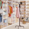 image:imageSimple Houseware Standing CoatHat Hanger Organizer Rack 12 Hooks BronzeBronze