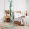 image:imageSimple Houseware Standing CoatHat Hanger Organizer Rack 12 Hooks BronzeTurquoise