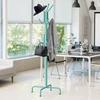 image:imageSimple Houseware Standing CoatHat Hanger Organizer Rack 12 Hooks BronzeTurquoise