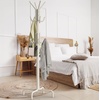 image:imageSimple Houseware Standing CoatHat Hanger Organizer Rack 12 Hooks BronzeWhite