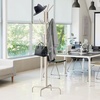 image:imageSimple Houseware Standing CoatHat Hanger Organizer Rack 12 Hooks BronzeWhite