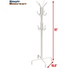 image:imageSimple Houseware Standing CoatHat Hanger Organizer Rack 12 Hooks BronzeWhite