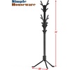 image:imageSimple Houseware Standing CoatHat Hanger Tree Shaped Rack 18 Hooks BlackBlack