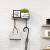 image:imageSimple Houseware Wall Mount Ironing Board Holder with Storage Shelf Black