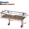 image:imageSimple Houseware Wall Mount Ironing Board Holder with Storage Shelf Black