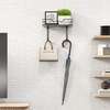 image:imageSimple Houseware Wall Mount Ironing Board Holder with Storage Shelf Black