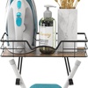 image:imageSimple Houseware Wall Mount Ironing Board Holder with Storage Shelf Black