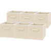 image:imageSimple Houseware 11Inch Foldable Cube Storage Bins Geometric Gray 6PackBeige