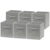 image:imageSimple Houseware 11Inch Foldable Cube Storage Bins Geometric Gray 6PackGrey  Geometric