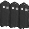 image:imageSimple Houseware 60 Travel Garment Bag 4 Gusset Lightweight Gray 3 Pack60Inch  3Pack  Black