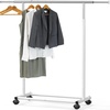 image:imageSimple Houseware Standard Rod Garment Clothing Rack SilverWhite