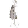 image:imageSimple Houseware Standing CoatHat Hanger Organizer Rack 12 Hooks BronzeWhite