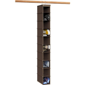 image:imageSimple Houseware 2 Pack 10 Shelves Hanging Shoe Organizer GrayBrown