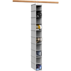 image:imageSimple Houseware 2 Pack 10 Shelves Hanging Shoe Organizer GrayGrey