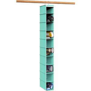 image:imageSimple Houseware 2 Pack 10 Shelves Hanging Shoe Organizer GrayTurquoise