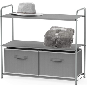 image:imageSimple Houseware 3Tier Closet Storage with 2 Drawers GreyGrey