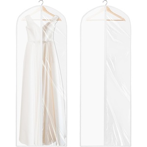 image:imageSimple Houseware 65Inch Clear Garment Bags with Zipper for Gowns 2 Pack2 Pack  65