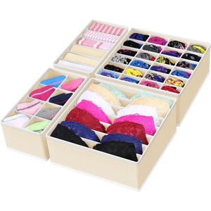 image:imageSimple Houseware Closet Underwear Organizer Drawer Divider Assorted 7 pcsBeige
