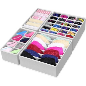 image:imageSimple Houseware Closet Underwear Organizer Drawer Divider Assorted 7 pcsGray