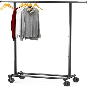 image:imageSimple Houseware Heavy Duty Clothing Garment Rack ChromeBlack