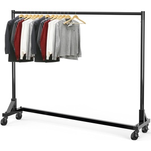 image:imageSimple Houseware Industrial Grade ZBase Garment Rack 63 W500Lb BlackBlack