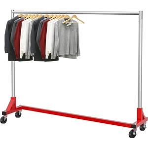image:imageSimple Houseware Industrial Grade ZBase Garment Rack 63 W500Lb BlackRed
