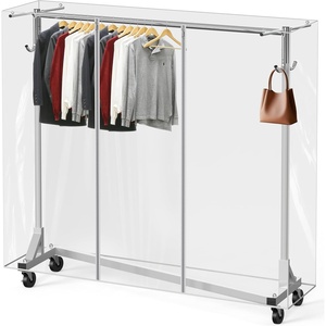 image:imageSimple Houseware Industrial Grade ZBase Garment Rack wCover Tube Bracket