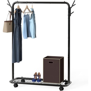 image:imageSimple Houseware Industrial Style 504 W Clothing Rack Black