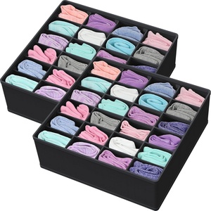 image:imageSimple Houseware Sock Drawer Organizer 3 Pack GrayBlack