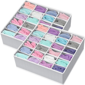 image:imageSimple Houseware Sock Drawer Organizer 3 Pack GrayGray